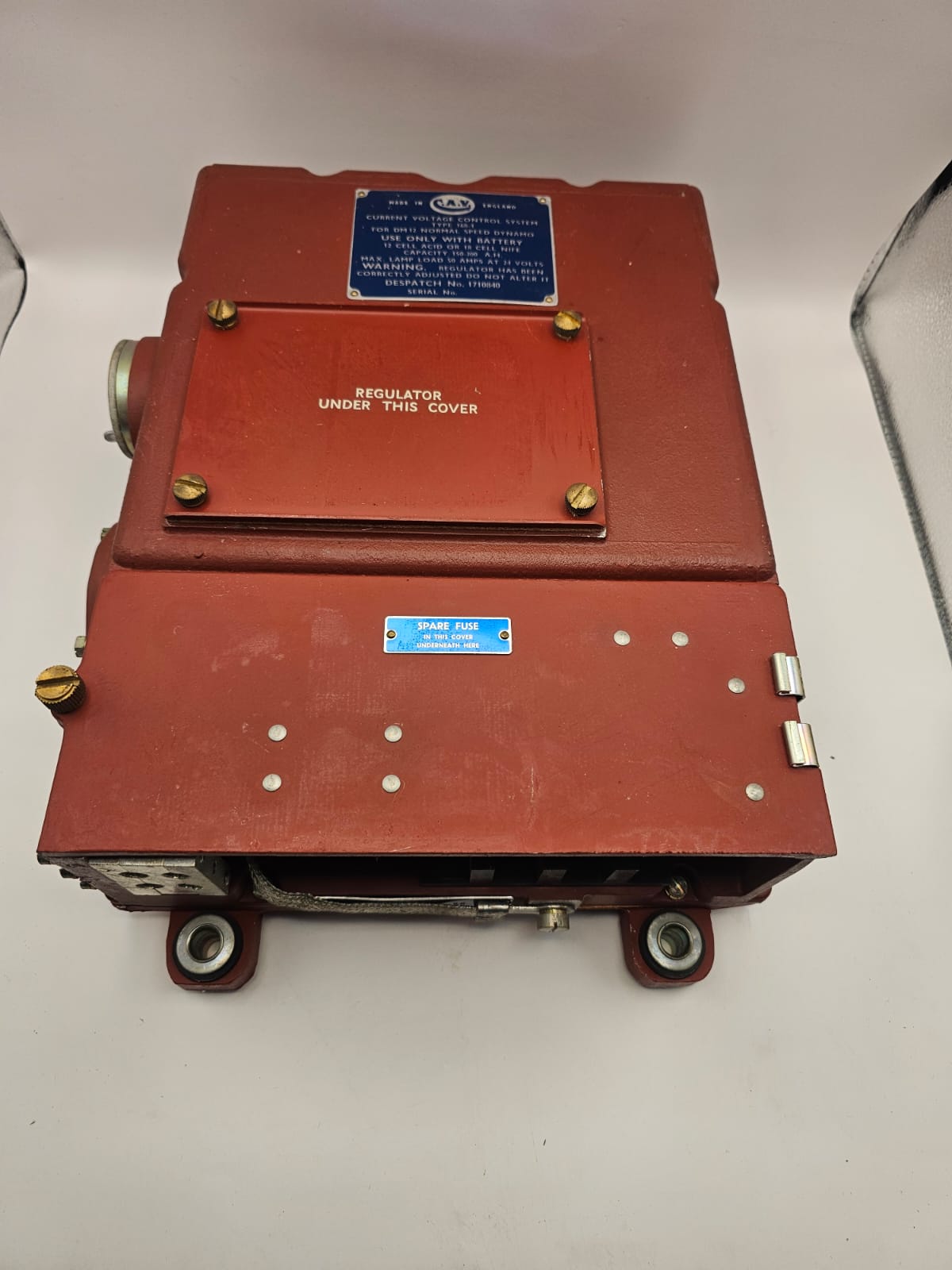 C.A.V. Regulator - Type 168-4 NSN:2590-99-805-5802